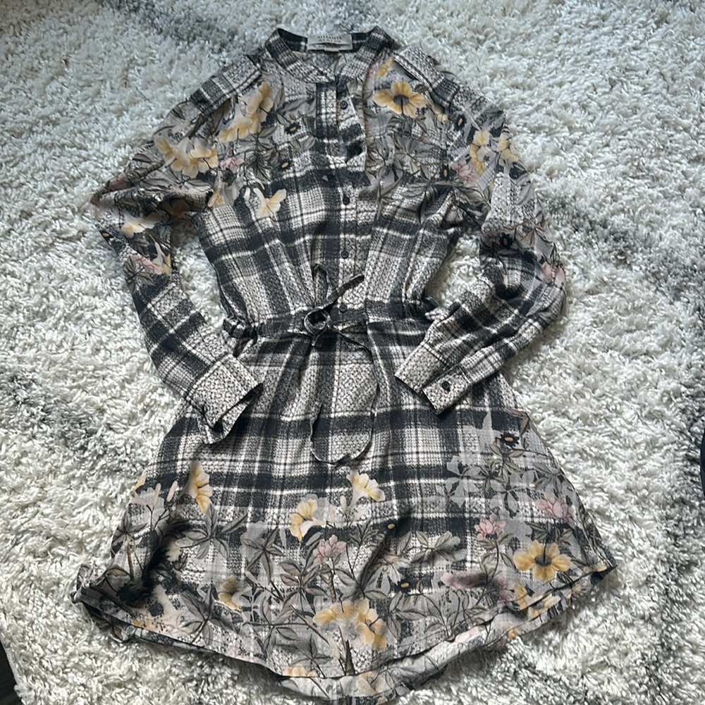 ALL SAINTS silk dress